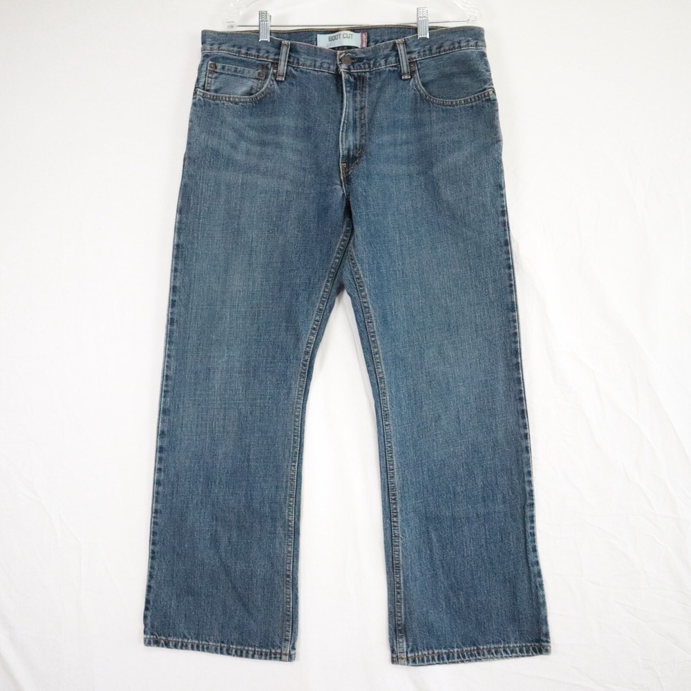 Levi's 527 Jeans Mens 36x30 Slim Bootcut 5-Pocket‎ Cotton Denim Blue